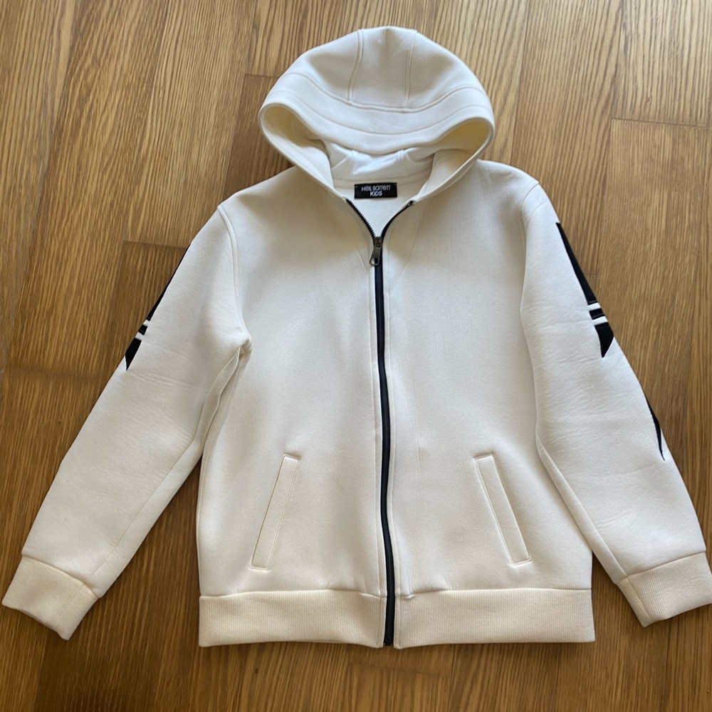 Neil Barrett Hoodie Off White Kids Unisex Boy Girl Size 14